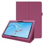 Lenovo Tab E10 litchi läderfodral - Lila