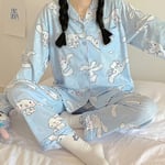 Sanrios Kawaii Pyjamas Cinnamoroll Söt tecknad koreansk studenthem Hem Kläder Flickvän Present 140-180catty