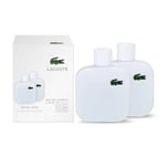 Lacoste L.12.12 Blanc Eau de Toilette Spray 100ml x 2