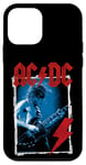 Coque pour iPhone 12 mini AC/DC Angus Young Blue Photo par Michael Putland