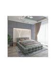 Lit coffre 180x200 coloris gris cendré - Collection BRAVE