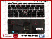 Clavier Ordinateur Portable HP Elitebook 820 G3 Con Adesivi Layout Italien