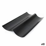 Moule pour Baguettes Quttin 123899 Double 37,8 x 16,5 x 2 cm [12 Unités]