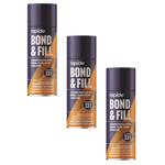 3 X Expanding Foam PU Bond and Fill Sealing Insulating Gap Filler Spray 500ml