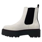 Replay Women's Doc Beatles Chelsea Boot, 061white, 8 UK