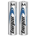 2 x Energizer AA ULTIMATE Lithium Batteries 1.5v LR6 L91 Digital Camera 2040 exp