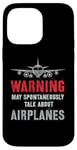 Coque pour iPhone 14 Pro Max Vintage Je pourrais parler spontanément d'avions Fly Model