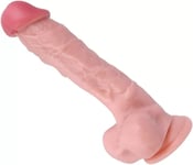 Realistic Dildo Suction Cup Real Feel Dildo Cock balls Sex Toy Strap On 6.5 Inch