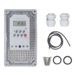 Minuterie de pompe de piscine, bo&icirc;te de minuterie num&eacute;rique &eacute;tanche, interrupteur de contr&ocirc;le de temps Programmable pour chauffage, moteur de Spa AC 220V