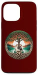 Coque pour iPhone 13 Pro Max Folk Music In Nature By A Lake Guitare acoustique hippie