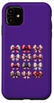 Coque pour iPhone 11 Coquette Esthétique Saint-Valentin Noeuds Roses Cœurs