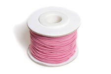 Elastiskt Snöre 1,2Mmx25m Rosa