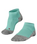 FALKE Women's RU5 Race Short W SSO Functional Yarn Anti-Blister 1 Pair Running Socks, Green (Jade 7439), 5.5-6.5