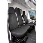 Housse de siège Transporter en tissu pour Fiat Ducato, siège simple et double