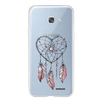 Evetane Coque Compatible avec Samsung Galaxy A5 2017 360 intégrale Coque Avant arrière Resistant Fine Protection Solide Housse Etui Transparente Attrape Coeur Motif Tendance