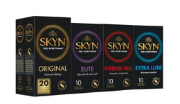 SKYN Préservatifs Lot de 50: 2 x Original + Elite + Extra Lube + Intense Feel