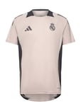 Real Madrid 24/25 European Training Jersey Sport Men Sport Clothing Sport Tops Sport Football Shirts Beige Adidas Performance