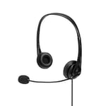 LINDY USB Headset with Microphone - Black