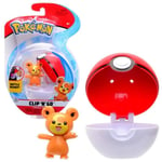 Jeu de chiffres avec Pokeball - Pokémon - Clip N Go - Teddiursa - Enfant - WICKED - Marron