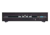 Aten 4-portars Säker Kvm-switch Med Usb Hdmi, Dual Display (efterlever Psd Pp V4.0)