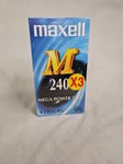 3 x Maxwell M 240 Mega Power VHS Video Tapes Brand New Sealed Tapes