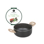 KASANOVA Cocotte 20 cm Pierre Noire Noir Cuisson