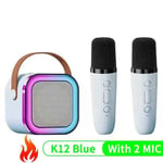 Haut-parleur de microphone karaoké K12 KTV,haut-parleur audio Bluetooth haut de gamme,petite colonne de chant Bluetooth pour enfants,maison professionnelle #B