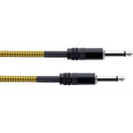 Cable Guitare Jack 3 M Tweed Jaune