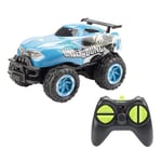 Exost Voiture Télécommandée-Mini Truck X-Beast 2,4Ghz 13cm-Pneus Tout Terrain-Jouet pour Enfant-Dès 5 Ans, 20612, Bleu ET Blanc