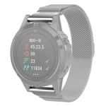Beilaishi For Garmin Fenix 6S Milanese Strap Watchband (Black) replacement watchbands (Color : Silver)