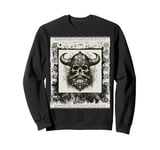 Viking Norse Mythology Warrior Helm of Awe Symbol Sweatshirt