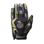 Wilson NFL Stretch FIT RECEIVERS Glove Gants de football américain Mixte Adulte, Or, Taille Unique