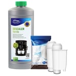 2x Water Filter CA6702, Descaler Verde For Saeco Philips Gaggia Coffee Machine