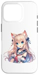 Coque pour iPhone 16 Pro Costume de marin mignon chat fille