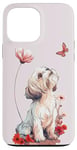 Coque pour iPhone 13 Pro Max Shih Tzu Papillon Chiens Mignons Shih Tzu