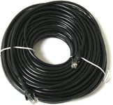 15m Meters Ethernet Cable Rj45 Network Fast Internet Lead Premium Cat5e Black