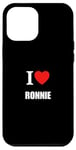 Coque pour iPhone 12 Pro Max Mignon I Love Heart Ronnie Parents Wife Husband Valentine