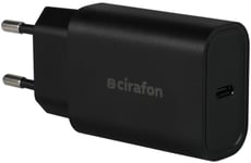 Cirafon Wall Charger 30w Pd3.0 Usb C Black#ipad Sort