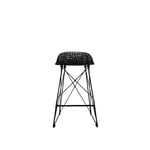 Moooi - Carbon Bar Stool Low, Inkl. stolsdyna - Barstolar & barpallar - Bertjan Pot,Marcel Wanders - Svart - Syntetiskt