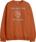 REPUBLIC OF CALIFORNIA Men's Uxrepczsw013 Hooded Sweatshirt, Orange, XL