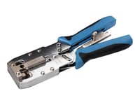 Netrack Modular Crimping Tool Rj45 8P+6P+4P+Amp Cat. 6, Pressure Control - Hopfalsningsverktyg