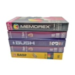 Blank VHS Video Cassette Tapes x5 NEW SEALED E-180 PAL