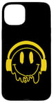 Coque pour iPhone 15 Plus Sourire jaune fondant drôle souriant visage dégoulinant mignon