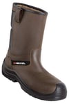 Botte de Securité Suxxeed Offroad S3 - Bottes Amagnétiques Fourrées - Légères et Flexibles - Adhérente - Résistante aux Huiles - Bout Recouvert - Marron - Taille 41