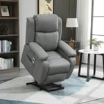 Electric Recliner Chair SofaSeat Massage Heat Home Elderly Remote Couch Footrest