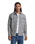 G-STAR RAW Men's Panel Cargo Regular Shirt, Multicolour (rinsed deck stripe D22973-D322-D850), L