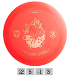 Discgolf disc Distance Driver THUNDER STONE DD3 punainen