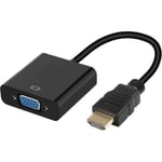 VGA till HDMI-adapter för Mac och PC Converter TV-skärm Retroprojektorkabel 1080p