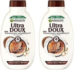 Garnier Ultra Doux Shampooing Assouplissant lait de coco 300 ml (Lot de 2)