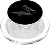 Line Art Oiseau et ornithologue Wilson'S Phalarope PopSockets PopGrip pour MagSafe